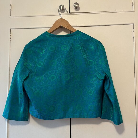 Vintage silk dress with matching jacket - Picture 7 of 9